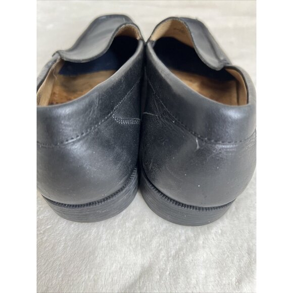 Dockers Mens Black Leather Loafers  size 10 - Picture 4 of 7